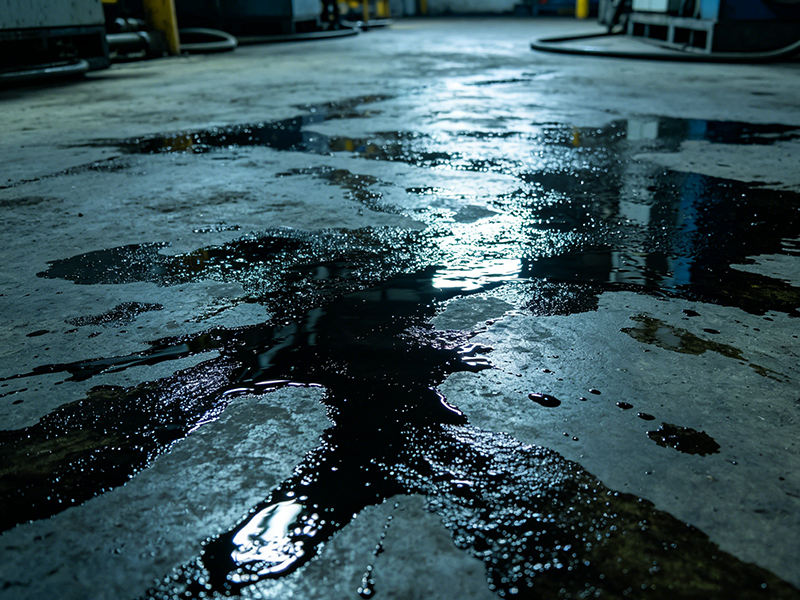 油污地面清潔場景