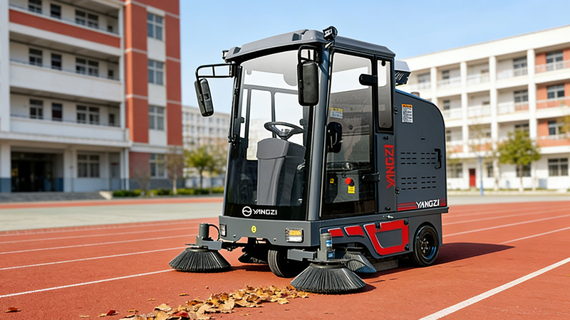 吉林省金譽地產引入揚子鋰電掃地機，3萬平車庫清潔全面升級