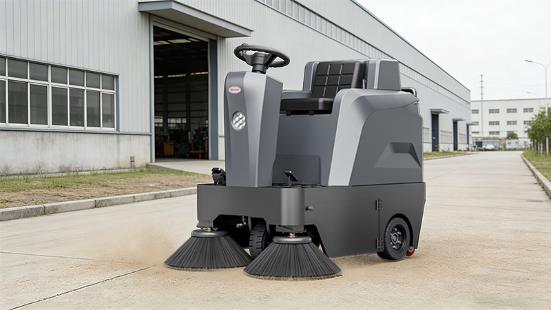 科技賦能廠區(qū)，湖北恒泰電線電纜有限公司引入揚(yáng)子YZ-S4駕駛式掃地機(jī)